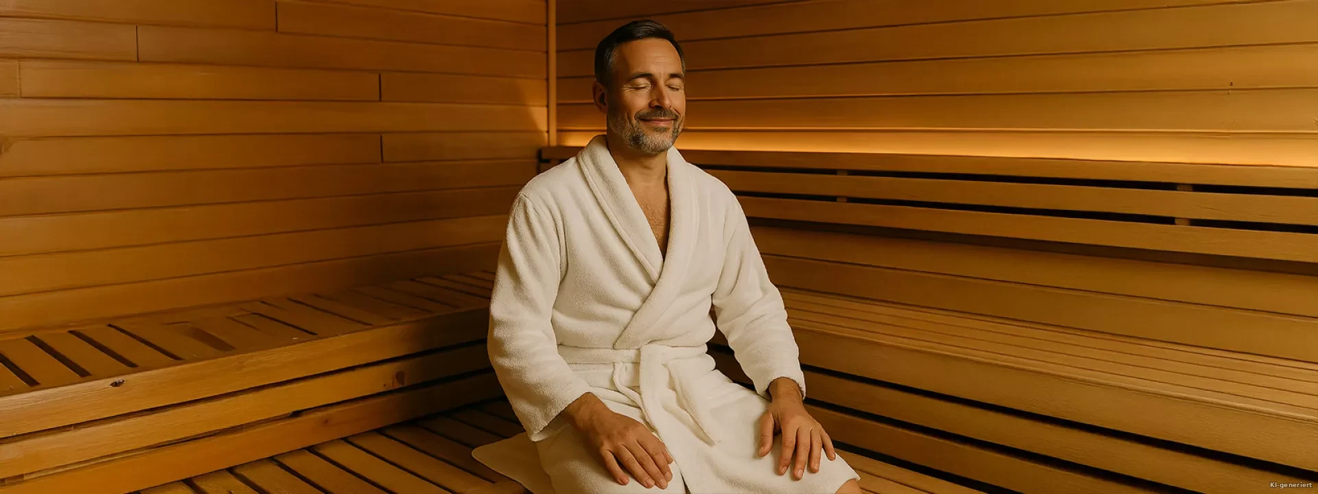 Sauna –
Regeneriere nach
deinem Training Header Hintergrund